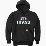 Tesoro Titans <span class="pdp-name-mascot">Tesoro Titans</span> Carhartt Men's Rain Defender Paxton Heavyweight Hooded Sweatshirt Front Thumbnail