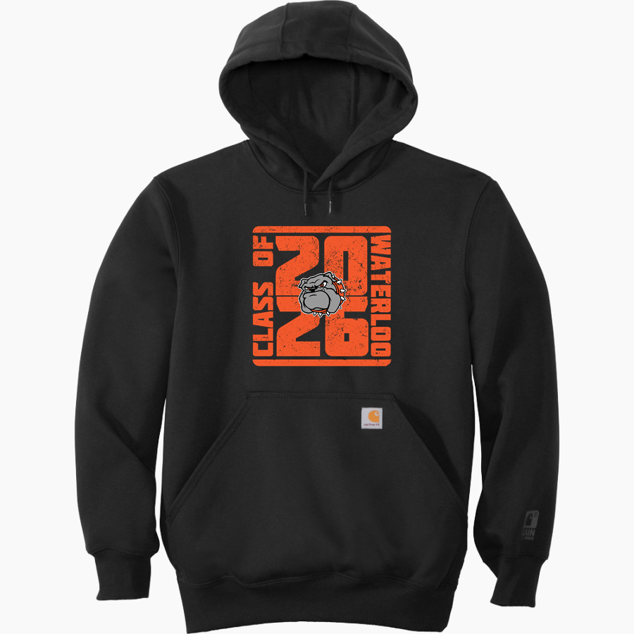 WATERLOO HIGH SCHOOL BULLDOGS <span class="pdp-name-mascot">WATERLOO BULLDOGS</span> Carhartt Men's Rain Defender Paxton Heavyweight Hooded Sweatshirt