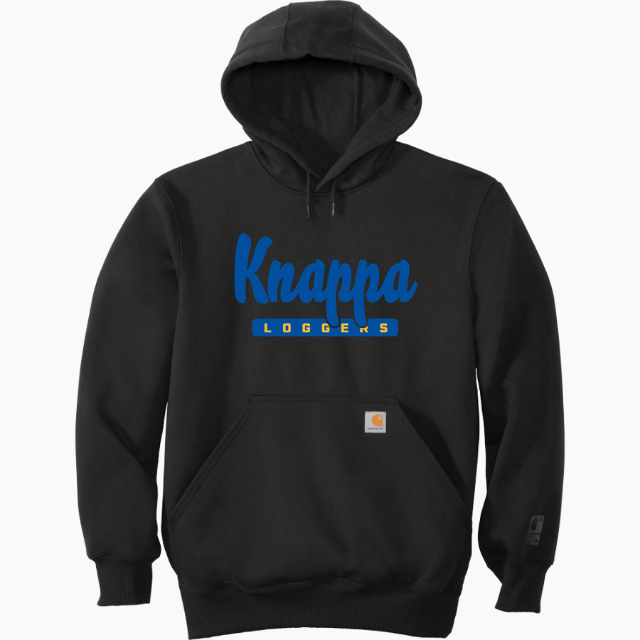 KNAPPA HIGH SCHOOL LOGGERS <span class="pdp-name-mascot">KNAPPA LOGGERS</span> Carhartt Men's Rain Defender Paxton Heavyweight Hooded Sweatshirt