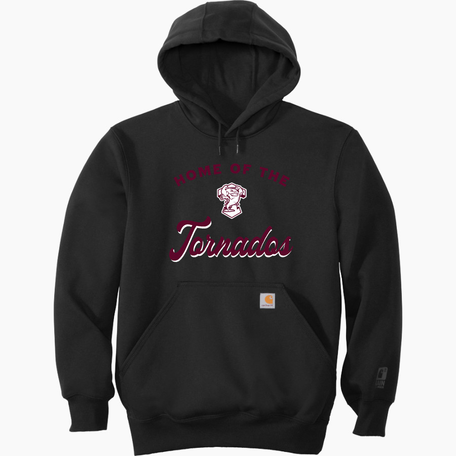TEXLINE HIGH SCHOOL TORNADOS Carhartt Men's Rain Defender Paxton Heavyweight Hooded Sweatshirt