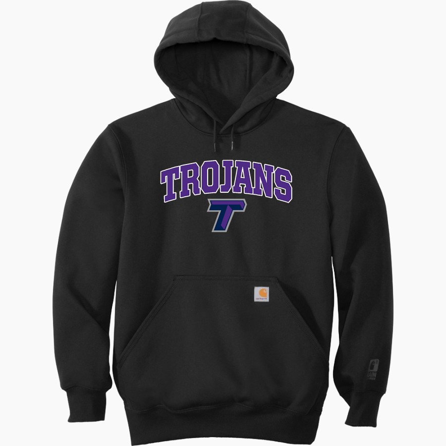 Trevecca University Trojans Carhartt Men's Rain Defender Paxton Heavyweight Hooded Sweatshirt