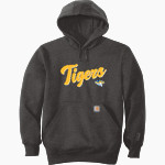 Frenship Tigers Carhartt Men's Rain Defender Paxton Heavyweight Hooded Sweatshirt Front Thumbnail