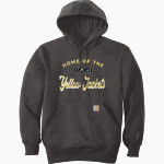 West Virginia State Yellow Jackets Carhartt Men's Rain Defender Paxton Heavyweight Hooded Sweatshirt Front Thumbnail