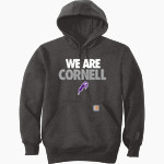 Cornell Rams Carhartt Men's Rain Defender Paxton Heavyweight Hooded Sweatshirt Front Thumbnail