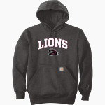 Ludlow Lions <span class="pdp-name-mascot">Lions</span> Carhartt Men's Rain Defender Paxton Heavyweight Hooded Sweatshirt Front Thumbnail