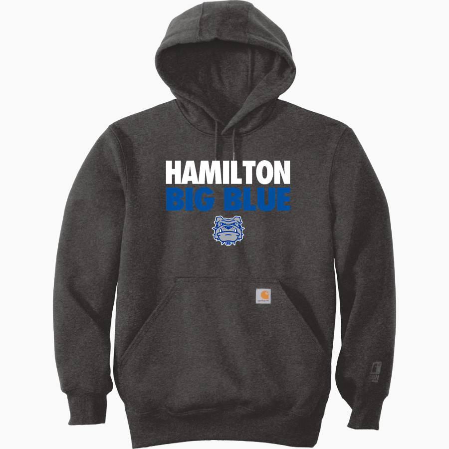 Hamilton Big Blue <span class="pdp-name-mascot">Hamilton Bull Dogs</span> Carhartt Men's Rain Defender Paxton Heavyweight Hooded Sweatshirt