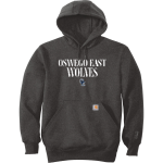 Oswego East Wolves <span class="pdp-name-mascot">Oswego East Wolves</span> Carhartt Men's Rain Defender Paxton Heavyweight Hooded Sweatshirt Front Thumbnail