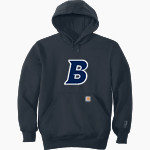 Brandeis Judges Online Store <span class="pdp-name-mascot">Brandeis Judges</span> Carhartt Men's Rain Defender Paxton Heavyweight Hooded Sweatshirt Front Thumbnail