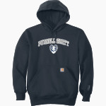 PURNELL SWETT SENIOR HIGH SCHOOL RAMS <span class="pdp-name-mascot">PURNELL SWETT RAMS</span> Carhartt Men's Rain Defender Paxton Heavyweight Hooded Sweatshirt Front Thumbnail
