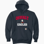 Oswalt Eagles <span class="pdp-name-mascot">Oswalt Academy Eagles</span> Carhartt Men's Rain Defender Paxton Heavyweight Hooded Sweatshirt Front Thumbnail