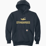 MIAMI SENIOR HIGH SCHOOL STINGAREES Carhartt Men's Rain Defender Paxton Heavyweight Hooded Sweatshirt Front Thumbnail