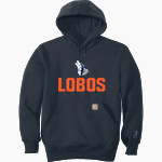Mark Twain Dual Language Academy Lobos Carhartt Men's Rain Defender Paxton Heavyweight Hooded Sweatshirt Front Thumbnail