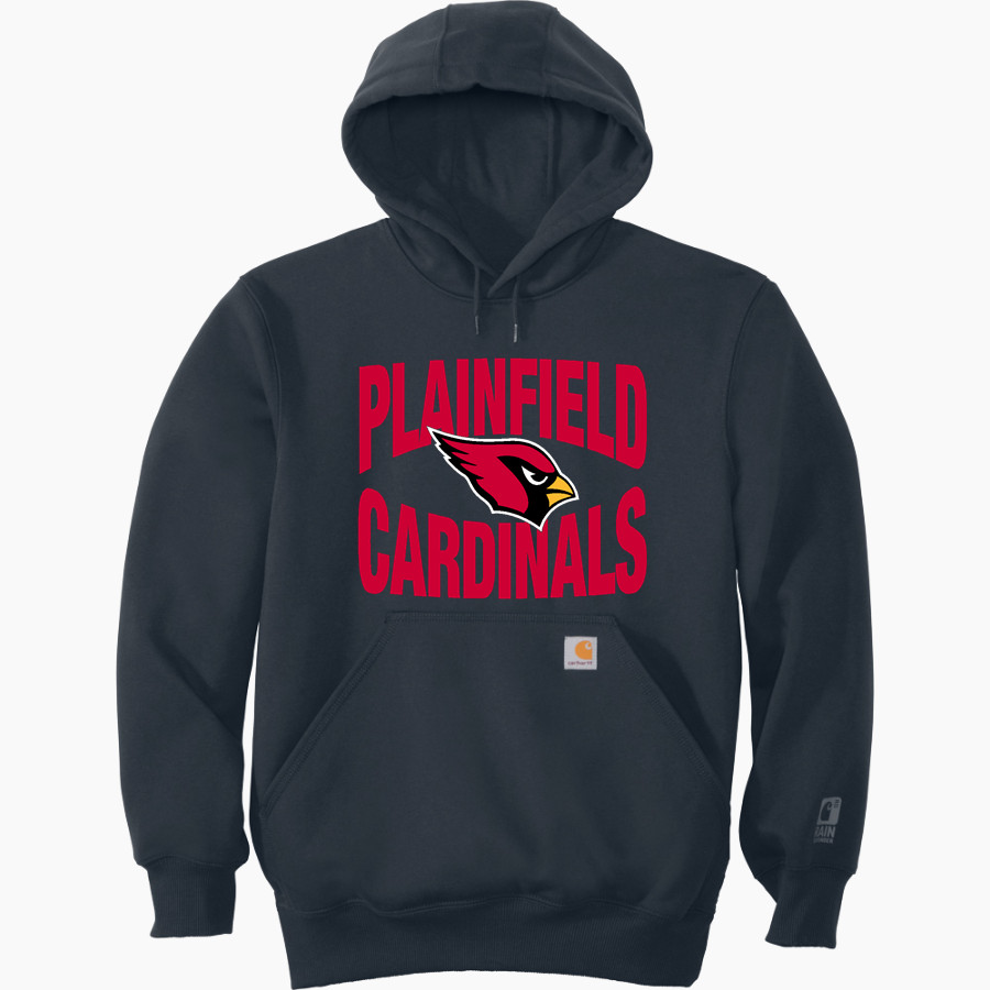 PLAINFIELD HIGH SCHOOL CARDINALS Carhartt Men's Rain Defender Paxton Heavyweight Hooded Sweatshirt