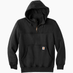 North Collins Eagles Carhartt Men's Rain Defender Paxton Heavyweight Hooded Zip Mock Sweatshirt Front Thumbnail