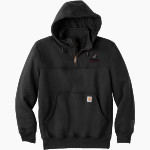 Mitchell College Mariners <span class="pdp-name-mascot">Mitchell College Mariners</span> Carhartt Men's Rain Defender Paxton Heavyweight Hooded Zip Mock Sweatshirt Front Thumbnail