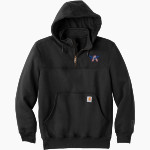 Adams City Middle School <span class="pdp-name-mascot">Adams City</span> Carhartt Men's Rain Defender Paxton Heavyweight Hooded Zip Mock Sweatshirt Front Thumbnail