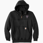 Tesoro Titans <span class="pdp-name-mascot">Tesoro Titans</span> Carhartt Men's Rain Defender Paxton Heavyweight Hooded Zip Mock Sweatshirt Front Thumbnail