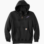 Panther Locker Spirit Wear Store Carhartt Men's Rain Defender Paxton Heavyweight Hooded Zip Mock Sweatshirt Front Thumbnail