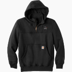 WATERLOO HIGH SCHOOL BULLDOGS <span class="pdp-name-mascot">WATERLOO BULLDOGS</span> Carhartt Men's Rain Defender Paxton Heavyweight Hooded Zip Mock Sweatshirt Front Thumbnail