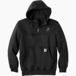 LITTLESTOWN HIGH SCHOOL THUNDERBOLTS Carhartt Men's Rain Defender Paxton Heavyweight Hooded Zip Mock Sweatshirt Front Thumbnail