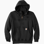 Zion Lutheran School Panthers Carhartt Men's Rain Defender Paxton Heavyweight Hooded Zip Mock Sweatshirt Front Thumbnail