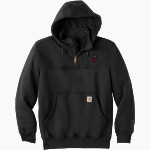 ANTELOPE VALLEY HIGH SCHOOL ANTELOPES <span class="pdp-name-mascot">ANTELOPE VALLEY ANTELOPES</span> Carhartt Men's Rain Defender Paxton Heavyweight Hooded Zip Mock Sweatshirt Front Thumbnail