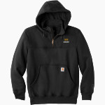 FAITH CHRISTIAN ACADEMY CONQUERORS <span class="pdp-name-mascot">FAITH CONQUERORS</span> Carhartt Men's Rain Defender Paxton Heavyweight Hooded Zip Mock Sweatshirt Front Thumbnail
