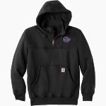RIVERTON HIGH SCHOOL SILVERWOLVES <span class="pdp-name-mascot">RIVERTON SILVERWOLVES</span> Carhartt Men's Rain Defender Paxton Heavyweight Hooded Zip Mock Sweatshirt Front Thumbnail