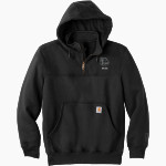Garfield Bulldogs <span class="pdp-name-mascot">Garfield Bulldogs</span> Carhartt Men's Rain Defender Paxton Heavyweight Hooded Zip Mock Sweatshirt Front Thumbnail