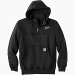 WILKINSON COUNTY CHRISTIAN ACADEMY RAMS <span class="pdp-name-mascot">WILKINSON CO RAMS</span> Carhartt Men's Rain Defender Paxton Heavyweight Hooded Zip Mock Sweatshirt Front Thumbnail