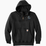 Eastern Florida State College <span class="pdp-name-mascot">Eastern Florida Titans</span> Carhartt Men's Rain Defender Paxton Heavyweight Hooded Zip Mock Sweatshirt Front Thumbnail