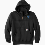 WINDTHORST HIGH SCHOOL TROJANS <span class="pdp-name-mascot">WINDTHORST TROJANS</span> Carhartt Men's Rain Defender Paxton Heavyweight Hooded Zip Mock Sweatshirt Front Thumbnail