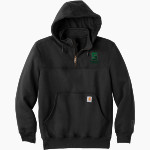 Stuart Tartans Carhartt Men's Rain Defender Paxton Heavyweight Hooded Zip Mock Sweatshirt Front Thumbnail
