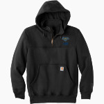 CLYDE HIGH SCHOOL FLIERS <span class="pdp-name-mascot">CLYDE FLIERS</span> Carhartt Men's Rain Defender Paxton Heavyweight Hooded Zip Mock Sweatshirt Front Thumbnail