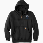 HEARTLAND CHRISTIAN ACADEMY EAGLES <span class="pdp-name-mascot">HEARTLAND EAGLES</span> Carhartt Men's Rain Defender Paxton Heavyweight Hooded Zip Mock Sweatshirt Front Thumbnail