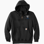 Nueces Canyon Panthers Carhartt Men's Rain Defender Paxton Heavyweight Hooded Zip Mock Sweatshirt Front Thumbnail