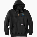COVENTRY HIGH SCHOOL COMETS <span class="pdp-name-mascot">COVENTRY COMETS</span> Carhartt Men's Rain Defender Paxton Heavyweight Hooded Zip Mock Sweatshirt Front Thumbnail