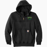 WEST DAVIDSON HIGH SCHOOL DRAGONS Carhartt Men's Rain Defender Paxton Heavyweight Hooded Zip Mock Sweatshirt Front Thumbnail