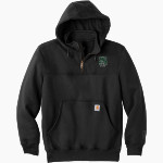 SALEM ACADEMY Navigators <span class="pdp-name-mascot">SALEM ACADEMY Navigators</span> Carhartt Men's Rain Defender Paxton Heavyweight Hooded Zip Mock Sweatshirt Front Thumbnail