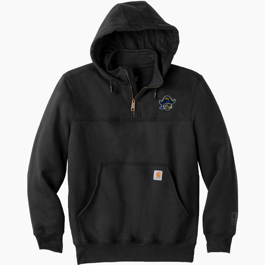 Macks Creek Pirates <span class="pdp-name-mascot">Macks Creek Pirates</span> Carhartt Men's Rain Defender Paxton Heavyweight Hooded Zip Mock Sweatshirt