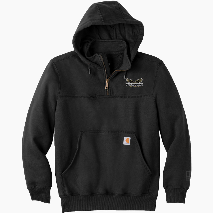 FOSTER HIGH SCHOOL FALCONS <span class="pdp-name-mascot">FOSTER FALCONS</span> Carhartt Men's Rain Defender Paxton Heavyweight Hooded Zip Mock Sweatshirt