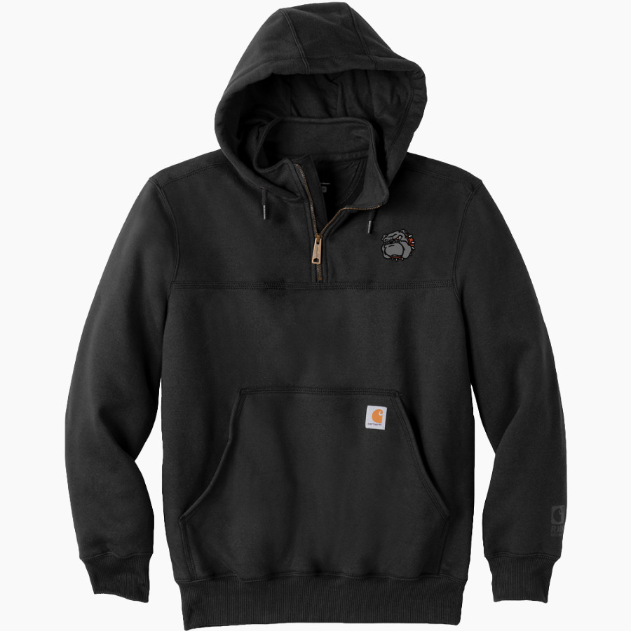 WATERLOO HIGH SCHOOL BULLDOGS <span class="pdp-name-mascot">WATERLOO BULLDOGS</span> Carhartt Men's Rain Defender Paxton Heavyweight Hooded Zip Mock Sweatshirt