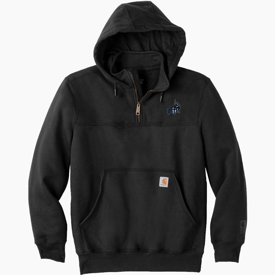 Carbon Christian Crusaders <span class="pdp-name-mascot">Carbon Christian Academy Crusaders</span> Carhartt Men's Rain Defender Paxton Heavyweight Hooded Zip Mock Sweatshirt