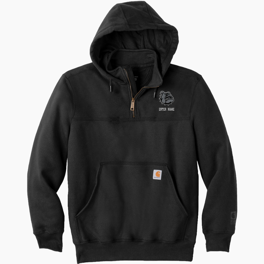 Garfield Bulldogs <span class="pdp-name-mascot">Garfield Bulldogs</span> Carhartt Men's Rain Defender Paxton Heavyweight Hooded Zip Mock Sweatshirt