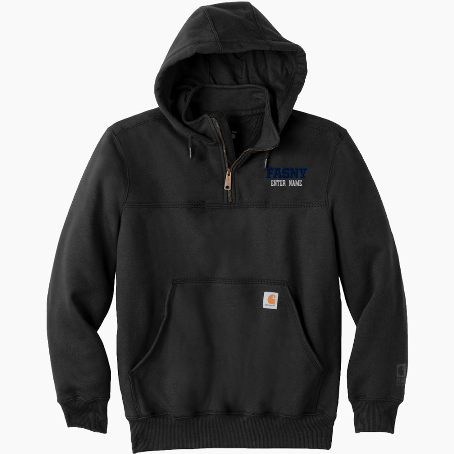 French-American School of New York - Online Store <span class="pdp-name-mascot">French-American School Sharks</span> Carhartt Men's Rain Defender Paxton Heavyweight Hooded Zip Mock Sweatshirt