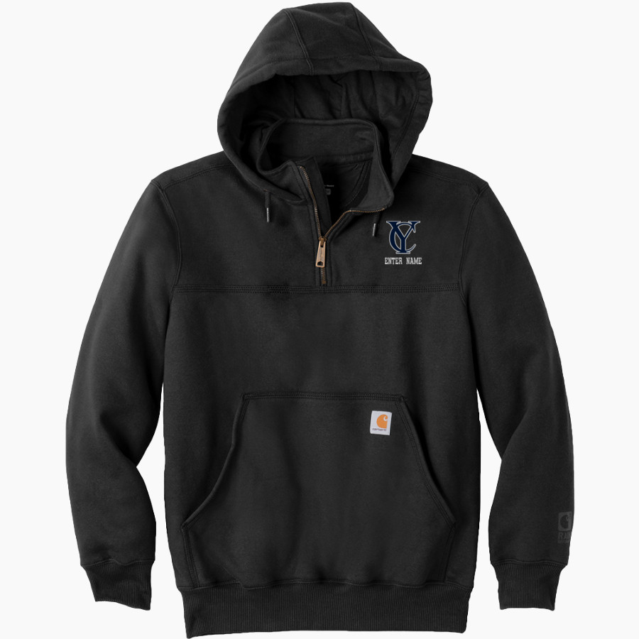 YARMOUTH HIGH SCHOOL CLIPPERS <span class="pdp-name-mascot">YARMOUTH CLIPPERS</span> Carhartt Men's Rain Defender Paxton Heavyweight Hooded Zip Mock Sweatshirt