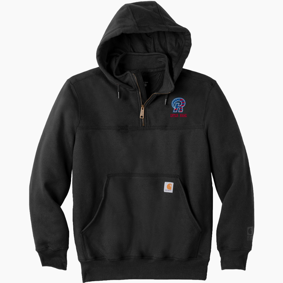 RICHLAND HIGH SCHOOL RAMS <span class="pdp-name-mascot">RICHLAND RAMS</span> Carhartt Men's Rain Defender Paxton Heavyweight Hooded Zip Mock Sweatshirt