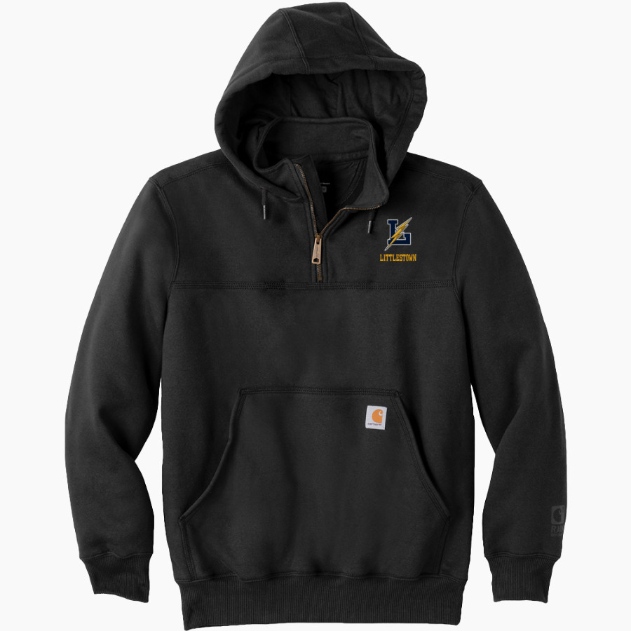 LITTLESTOWN HIGH SCHOOL THUNDERBOLTS Carhartt Men's Rain Defender Paxton Heavyweight Hooded Zip Mock Sweatshirt