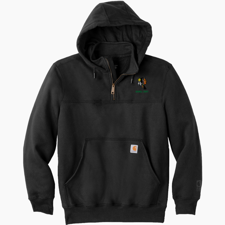 SEMINOLE COUNTY HIGH SCHOOL INDIANS <span class="pdp-name-mascot">SEMINOLE COUNTY INDIANS</span> Carhartt Men's Rain Defender Paxton Heavyweight Hooded Zip Mock Sweatshirt