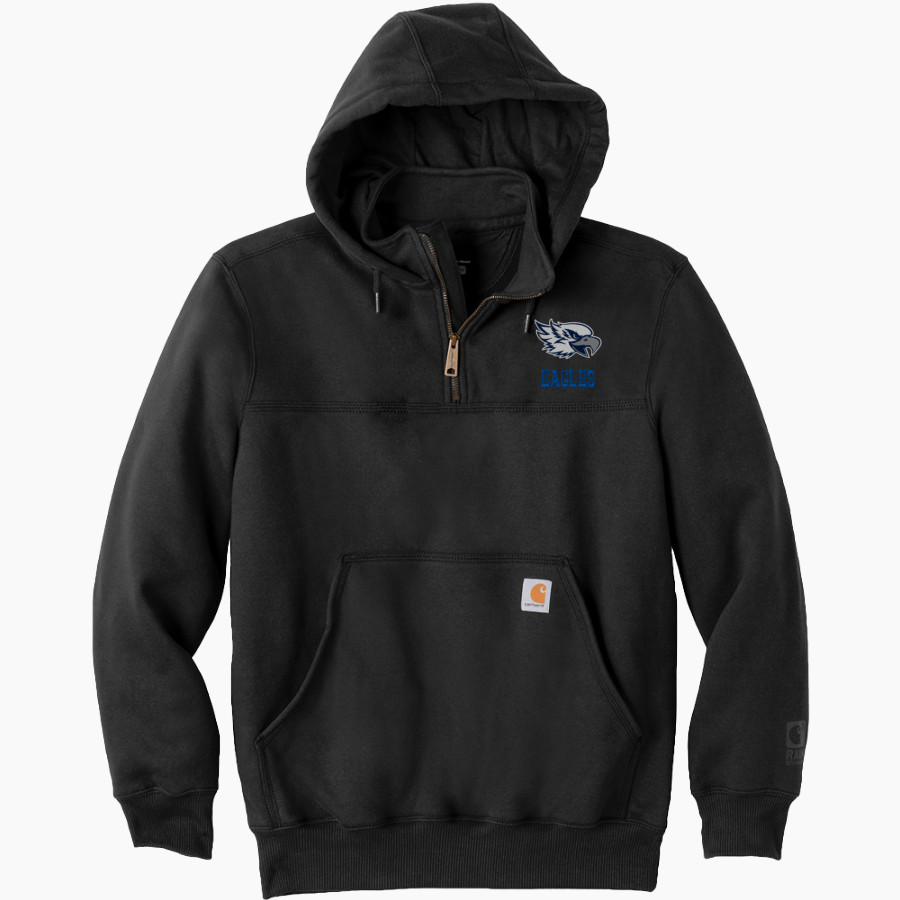 HEARTLAND CHRISTIAN ACADEMY EAGLES <span class="pdp-name-mascot">HEARTLAND EAGLES</span> Carhartt Men's Rain Defender Paxton Heavyweight Hooded Zip Mock Sweatshirt